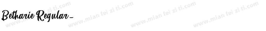 Betharie Regular字体转换